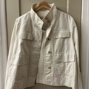 Ann Taylor Loft Linen/Cotton Utility Coat Sz. M *New With Tags*